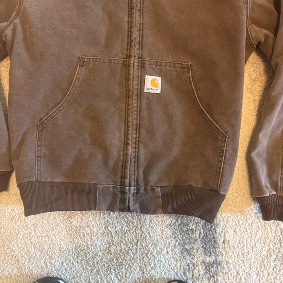 Vintage Youth Large Chocolate Brown Carhartt Jacket - Picture 3 of 10